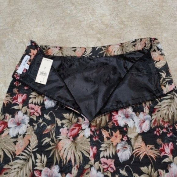 Anthropologie Isla Maude Tropical Floral Jacquard Pencil Skirt M - Picture 5 of 13